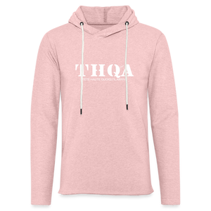 TH Sweat-shirt à capuche léger unisexe wt - rose crème chiné