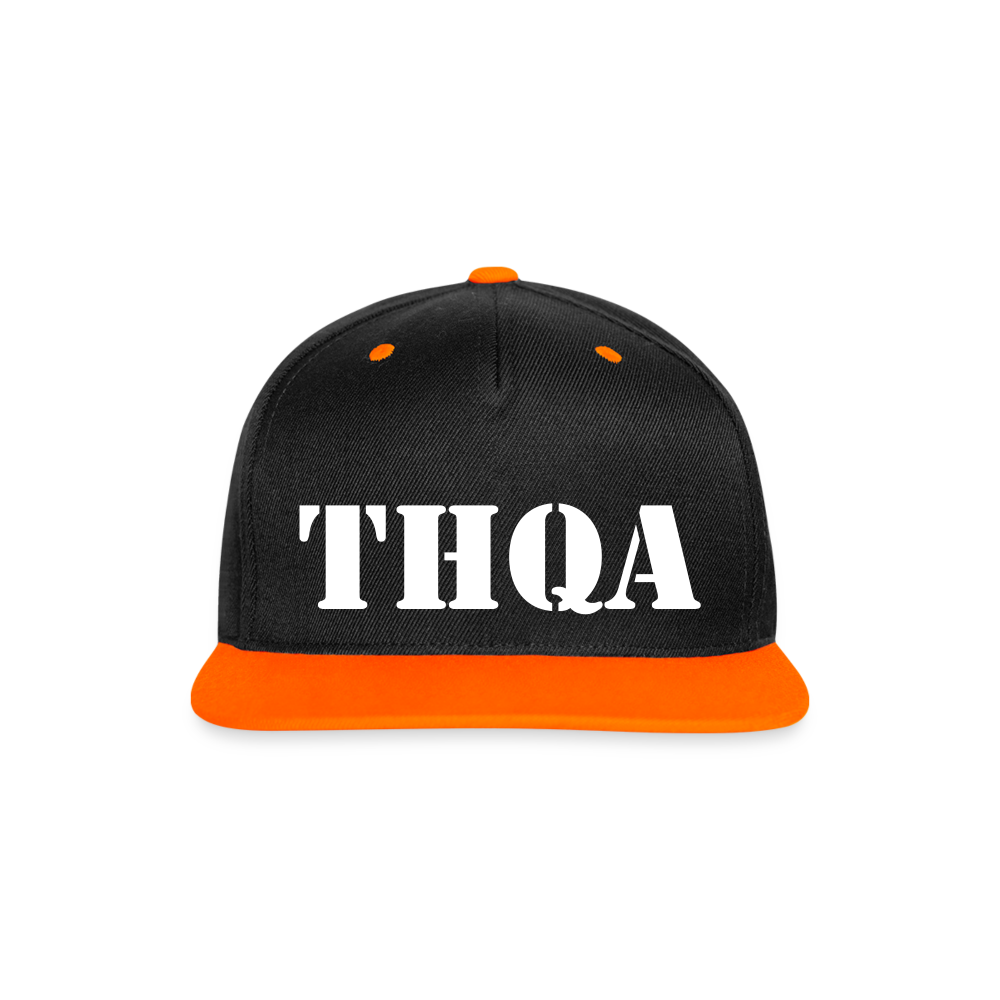 THQA Casquette Snapback contrastée WT - noir/orange néon