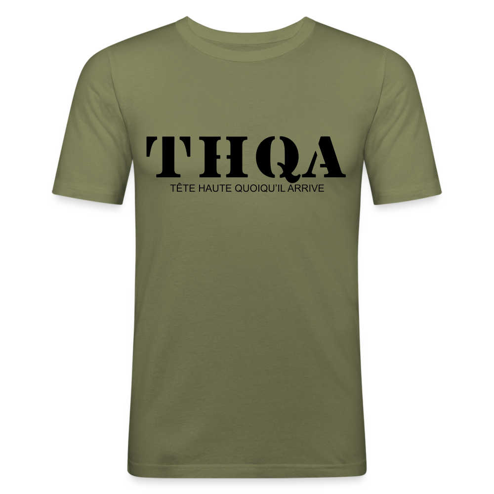 THQA T-shirt Gildan épais N1 MIL - vert kaki