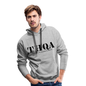 THqa Sweat-shirt à capuche Premium - gris chiné